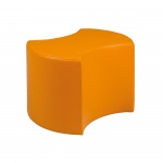 Sitzelement, Hocker rund XL mit zwei Ausschnitten, Durchmesser 56 cm, Höhe 40 cm, 